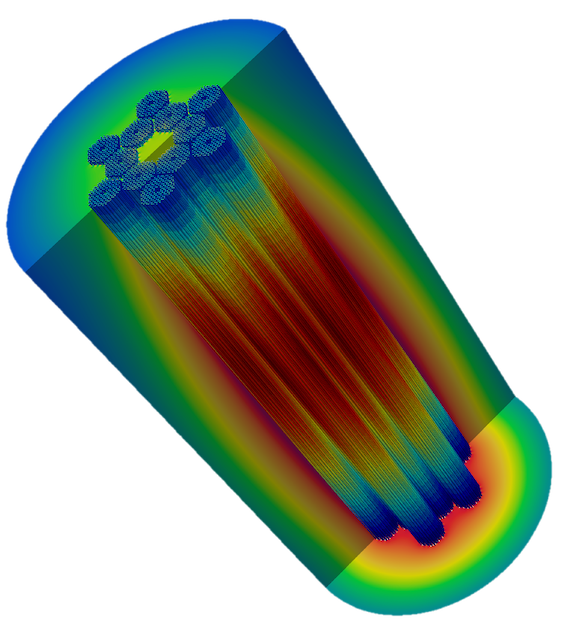 OpenMC fission power